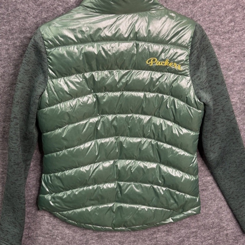 NFL Women's Green Puffer Jacket with Logo - Picture 10 of 15